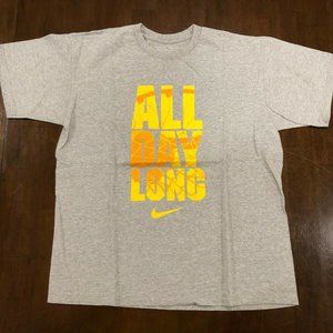Men's Nike Cotton "All Day Long" Gray T-Shirt